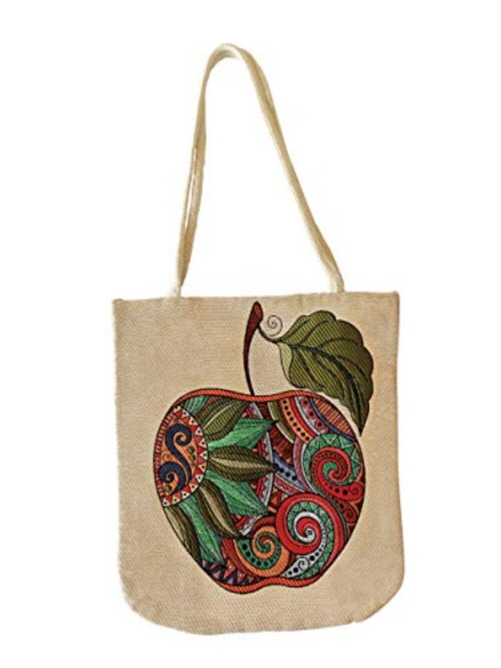 Handwoven Cotton Canvas Tote Bag Aztec Shoulder Purse for Women